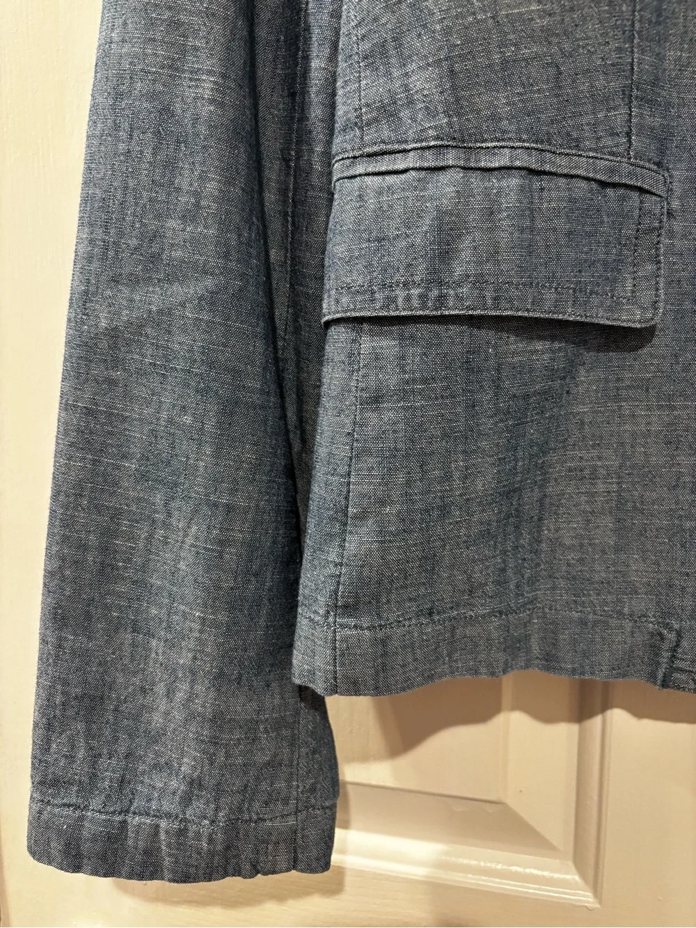 J. Crew Chambray Blazer